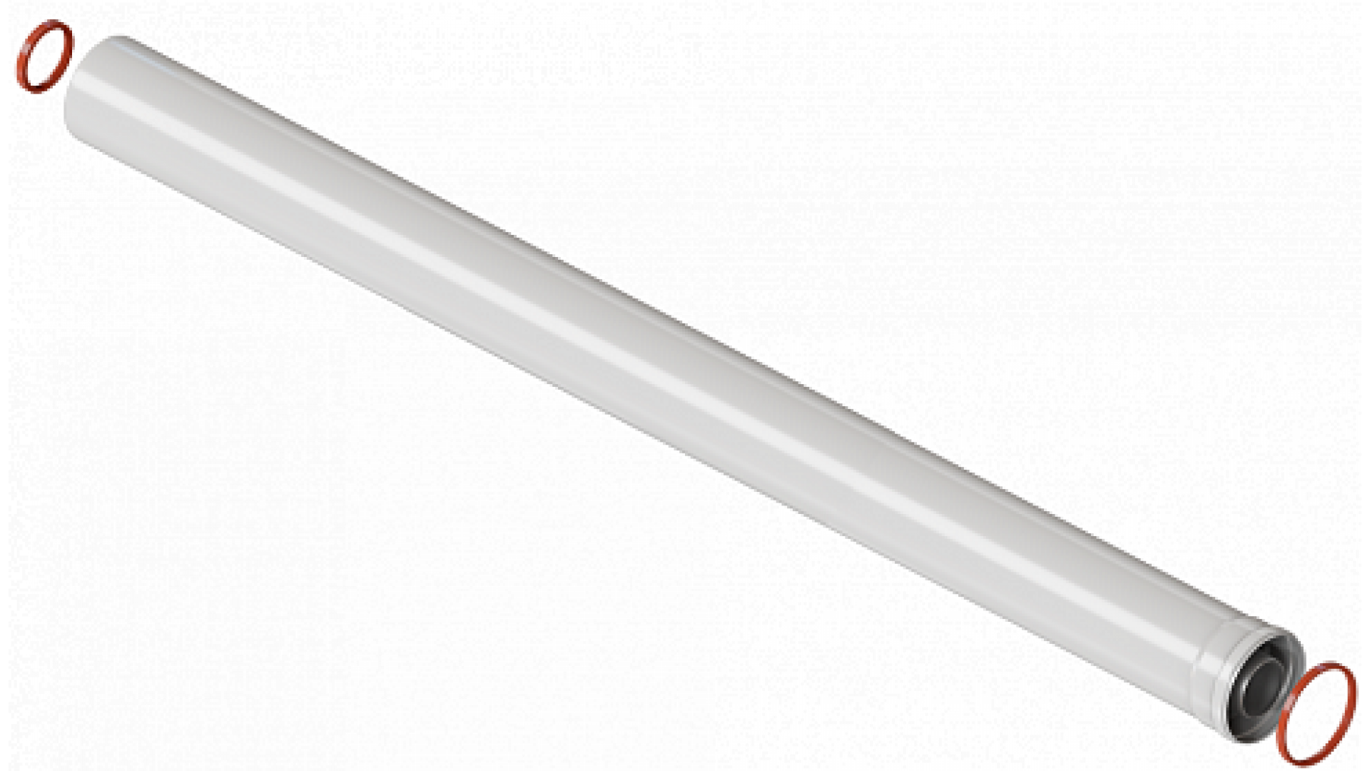 Коаксиальная труба Ф60/100 L=1.0 м ARIDEYA в Екатеринбурге